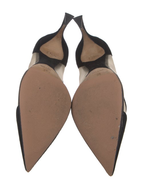 Christian Dior Suede Mesh Accents Pumps