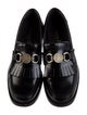 Christian Dior Leather Fringe Trim Accent Loafers