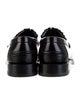 Christian Dior Leather Fringe Trim Accent Loafers