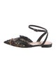 Christian Dior Leather Patterned Slingback Flats