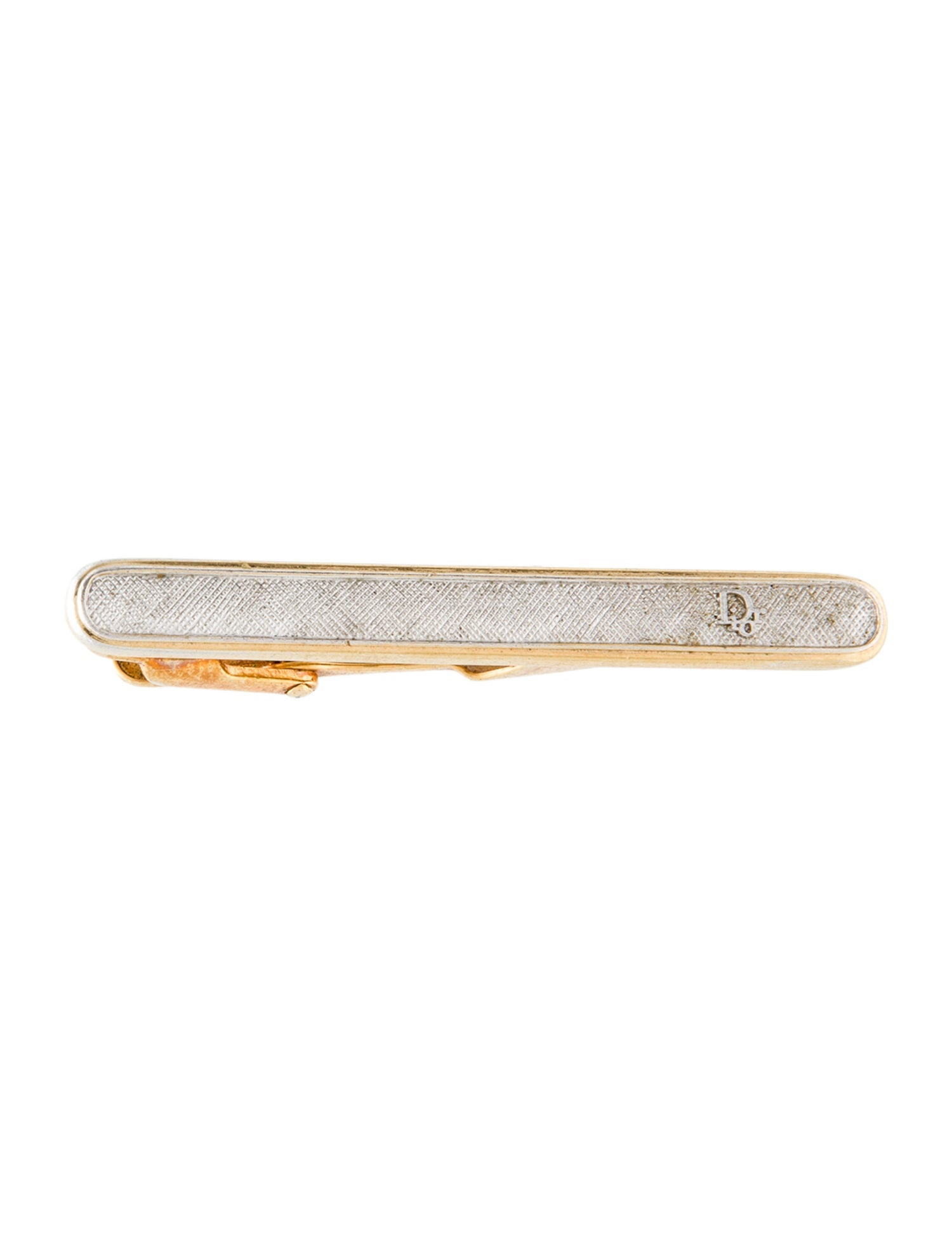 Christian Dior Vintage Two-Tone Tie Clip