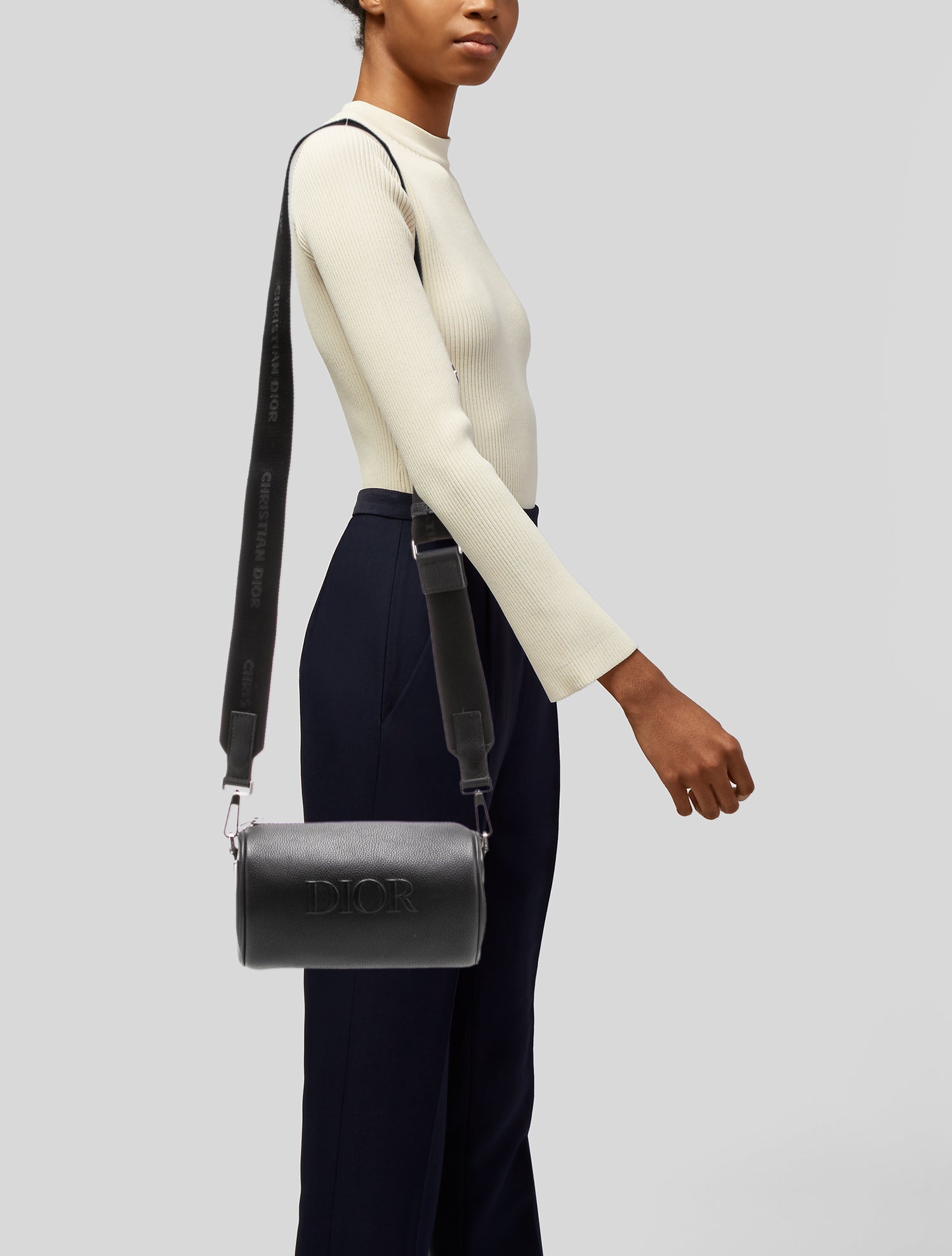 DIOR MEN Leather Roller Bag