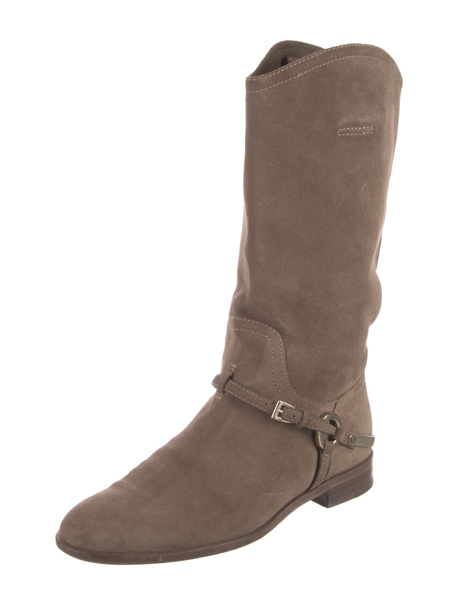 Christian Dior Suede Riding Boots