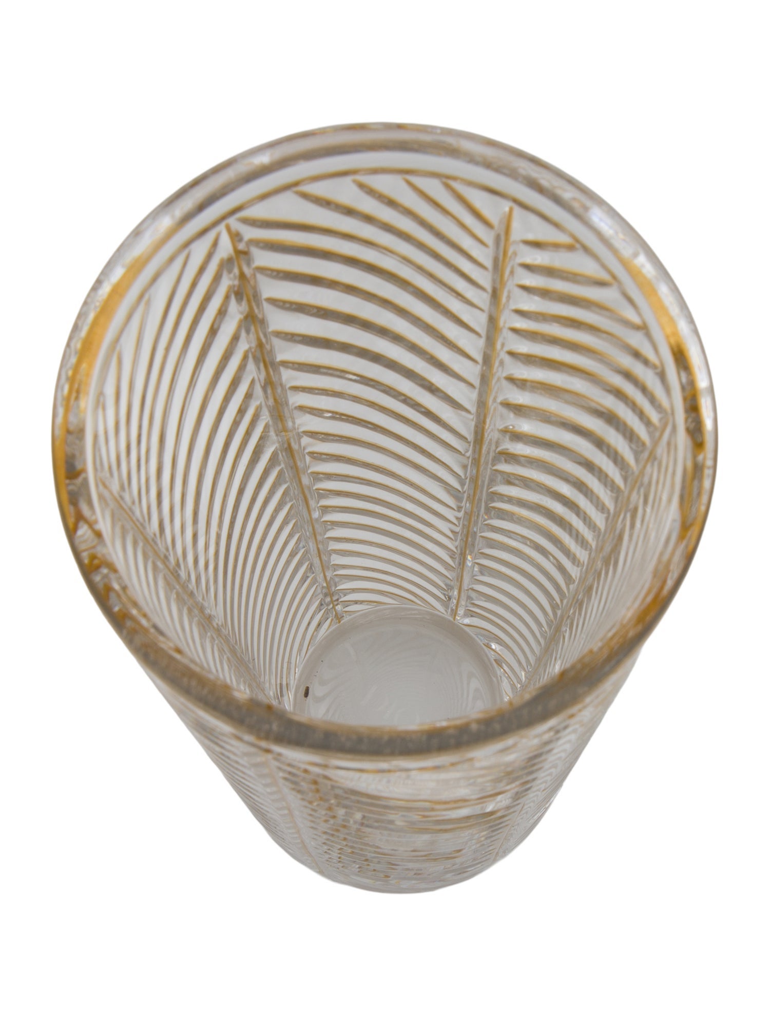 Christian Dior Dior Chevron Crystal Vase