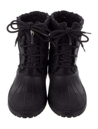 Christian Dior Rubber Mesh Accents Rain Boots