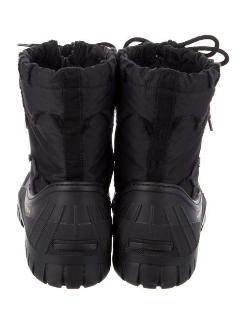 Christian Dior Rubber Mesh Accents Rain Boots