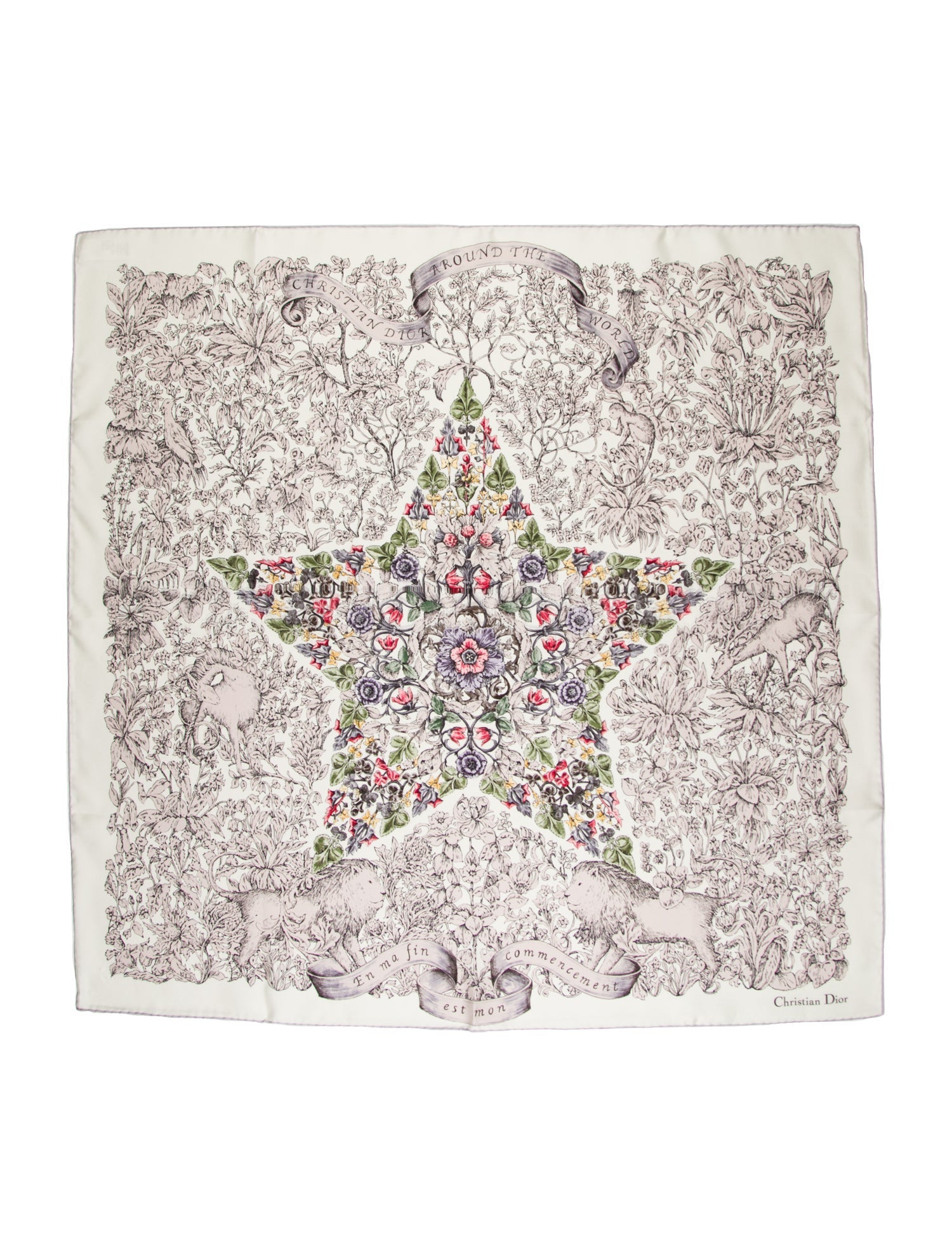Christian Dior Silk Printed Scarf