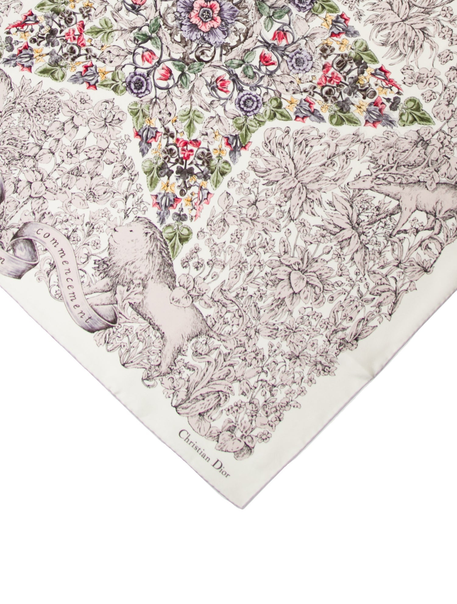 Christian Dior Silk Printed Scarf