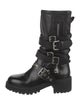 Christian Dior Leather Moto Boots