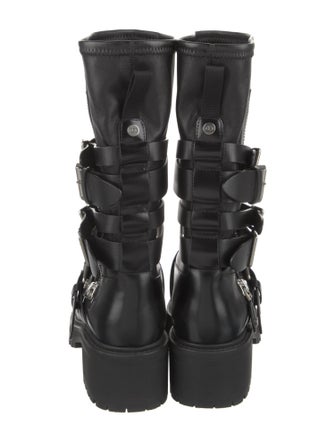 Christian Dior Leather Moto Boots
