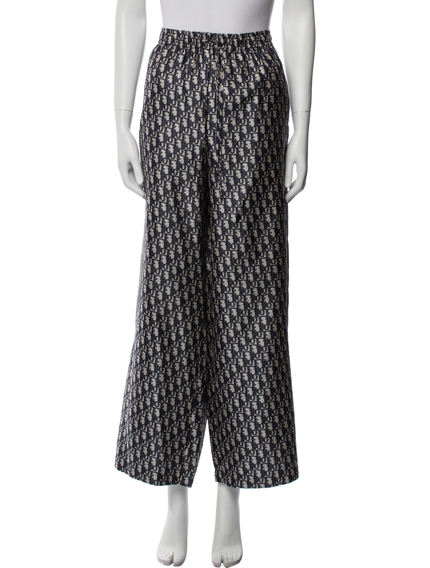 Christian Dior Silk Printed Sweatpants