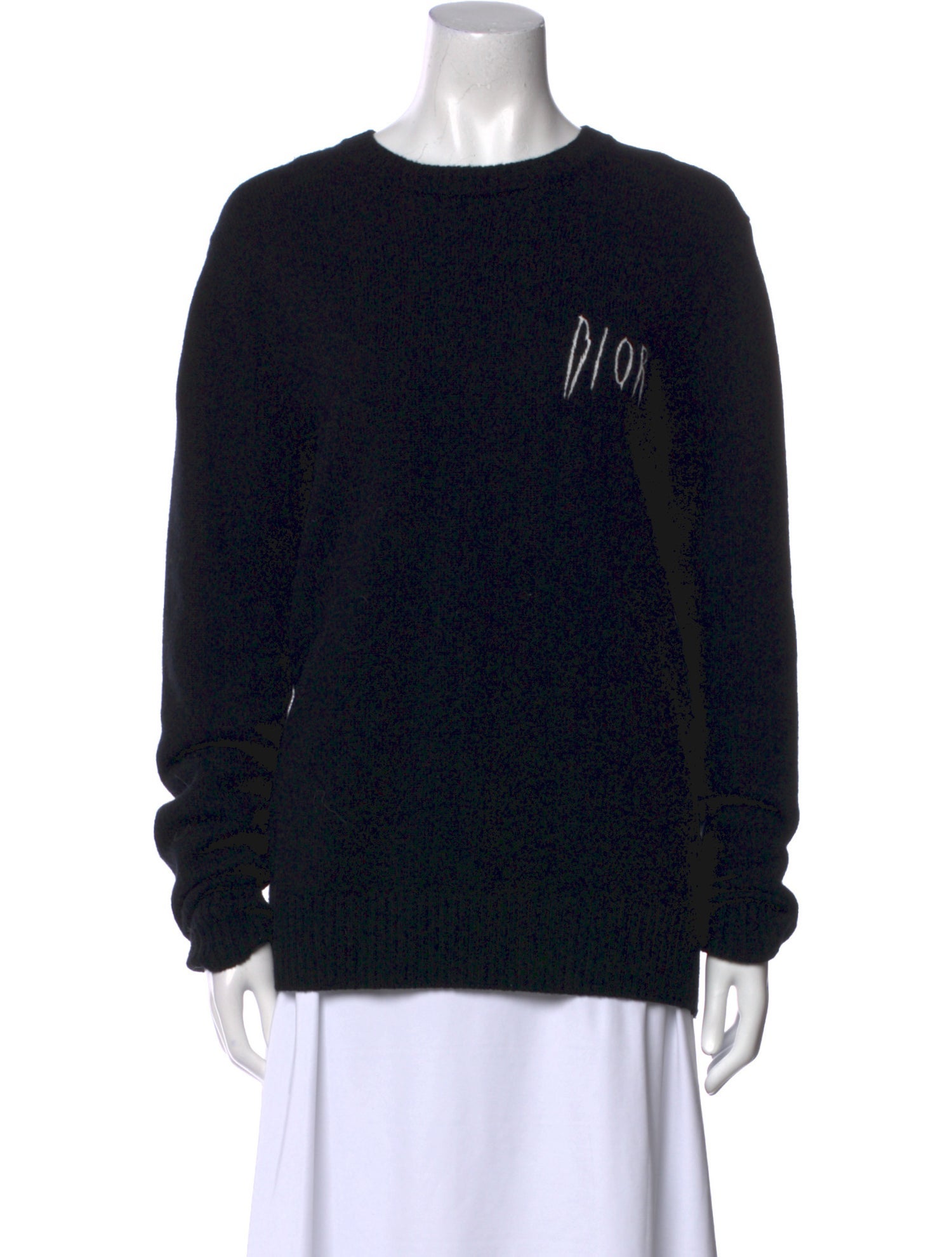 DIOR MEN Wool Graphic Print Pullover