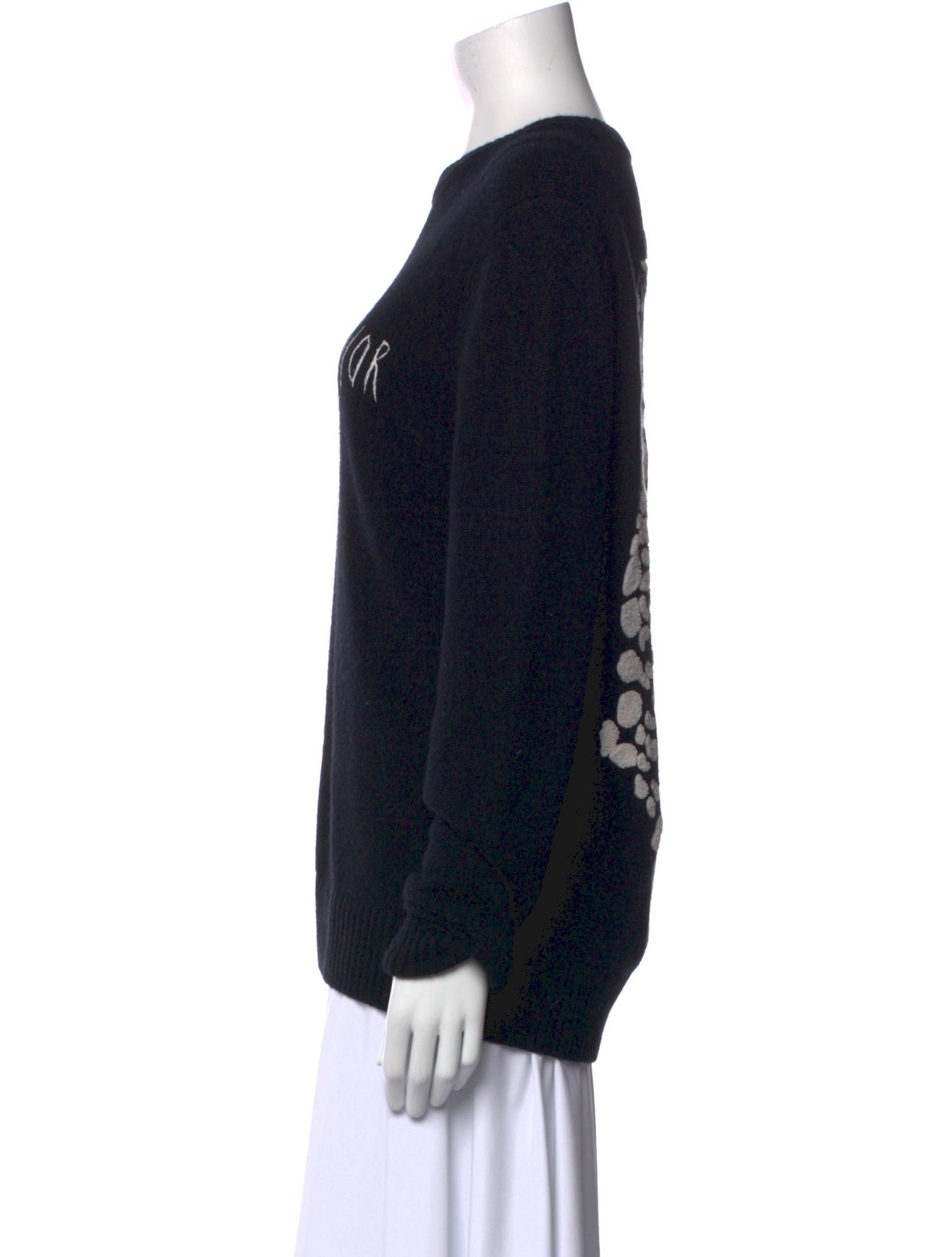 DIOR MEN Wool Graphic Print Pullover