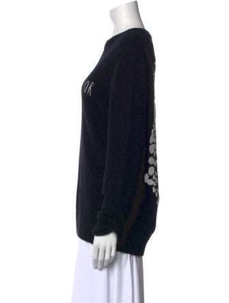 DIOR MEN Wool Graphic Print Pullover