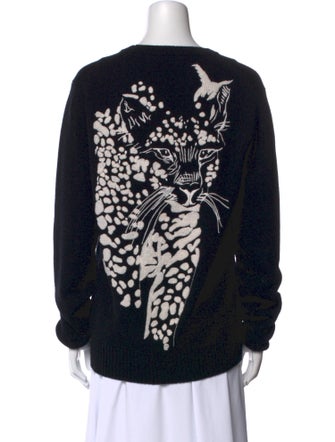 DIOR MEN Wool Graphic Print Pullover