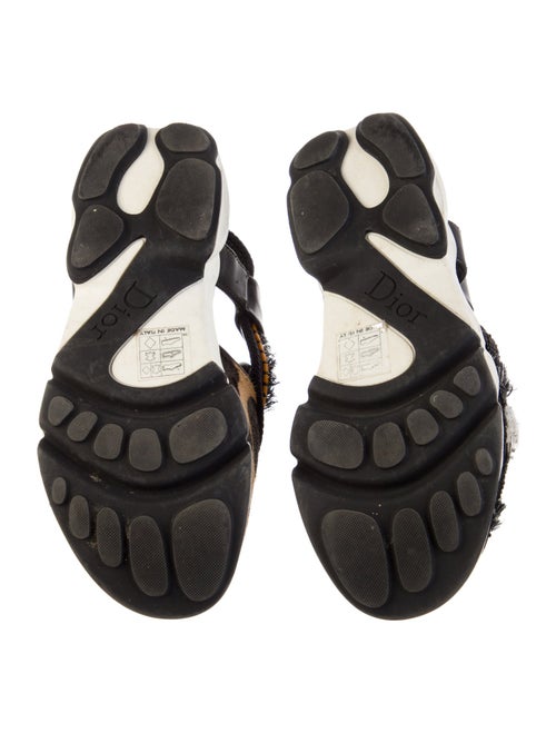 Christian Dior Ponyhair Printed Slingback Sandals
