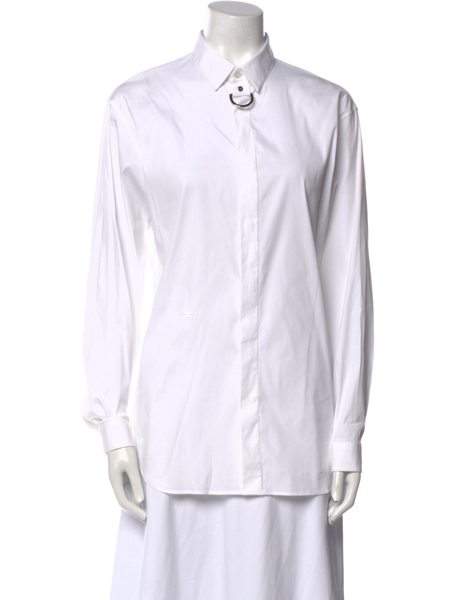 Christian Dior Long Sleeve Button-Up Top