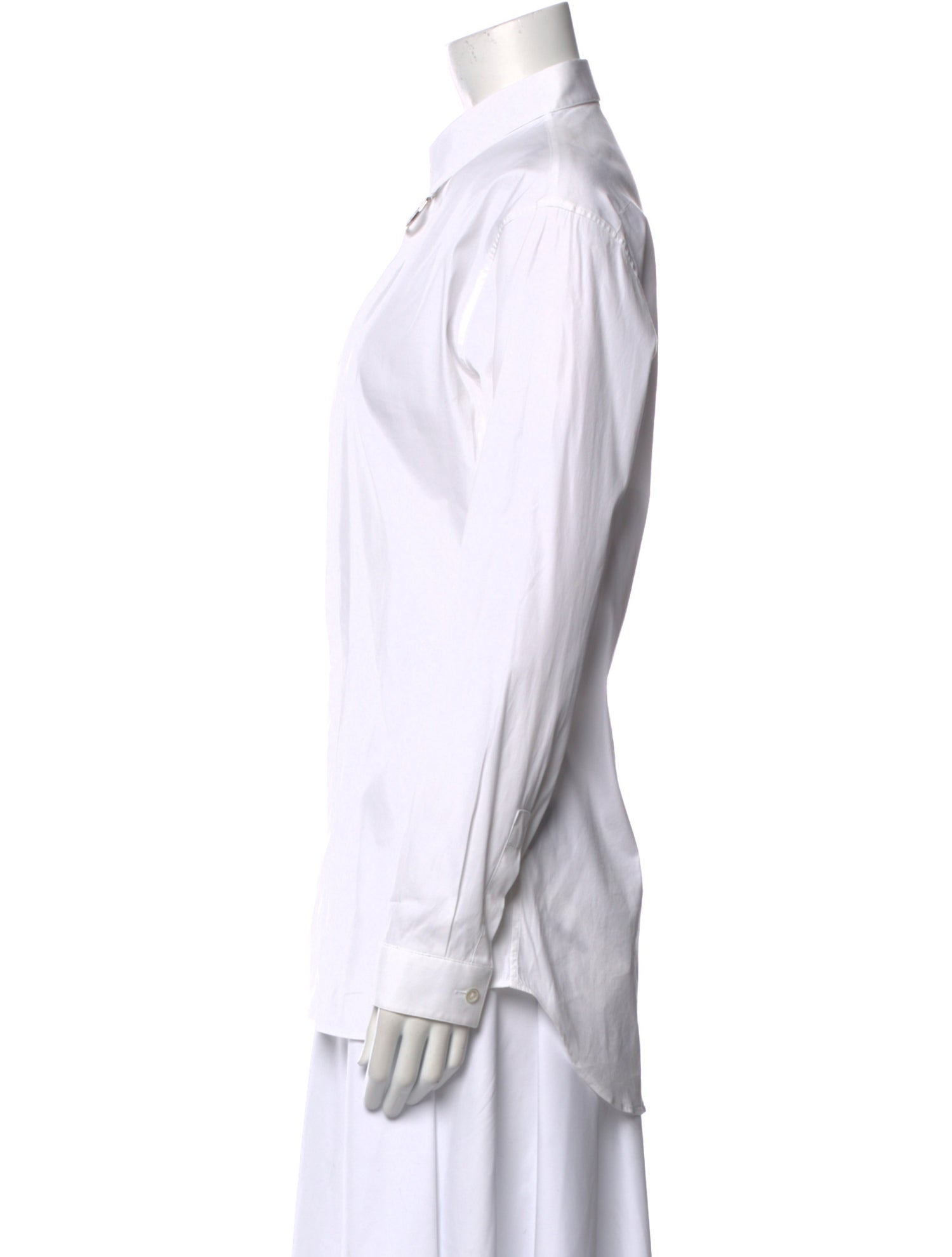 Christian Dior Long Sleeve Button-Up Top