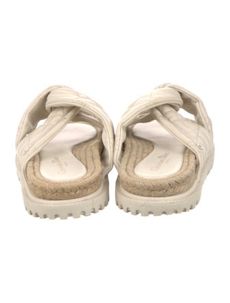Christian Dior Cannage Pattern Leather Slides
