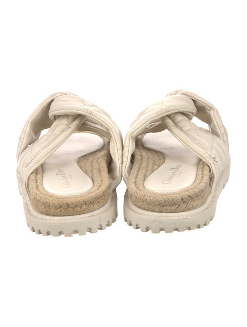 Christian Dior Cannage Pattern Leather Slides