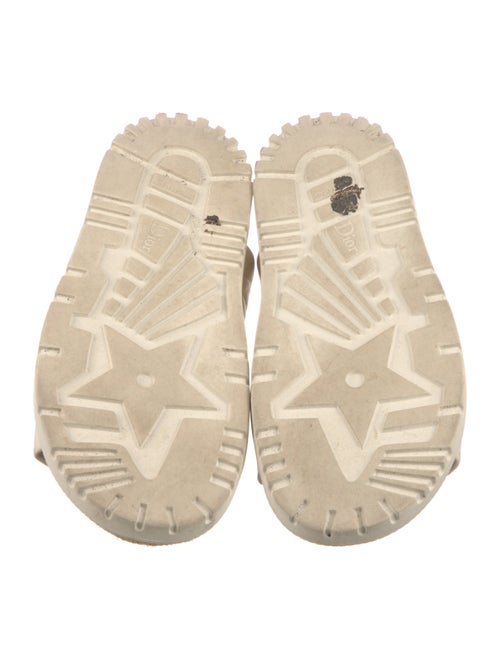 Christian Dior Cannage Pattern Leather Slides