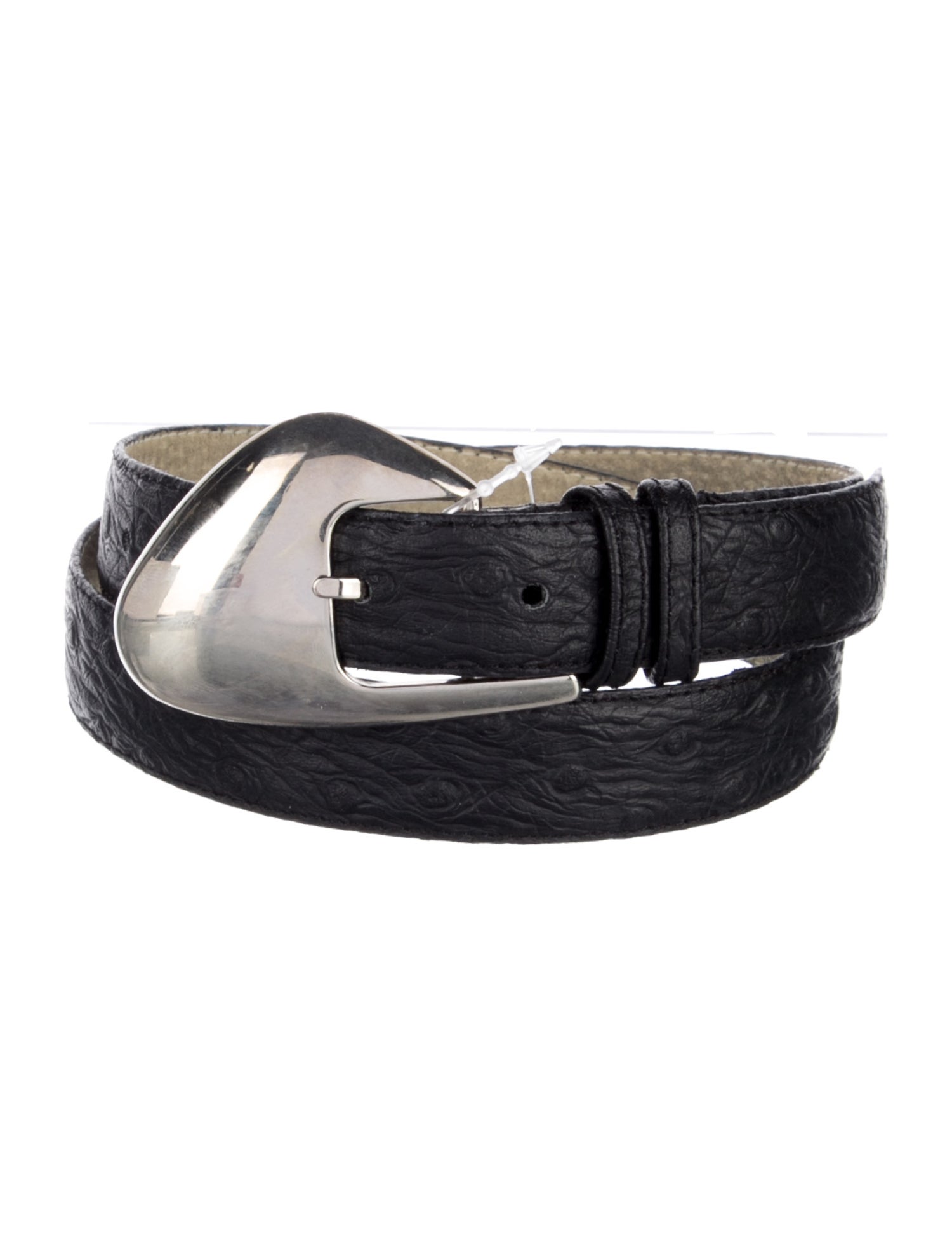 Christian Dior Skinny Ostrich Belt