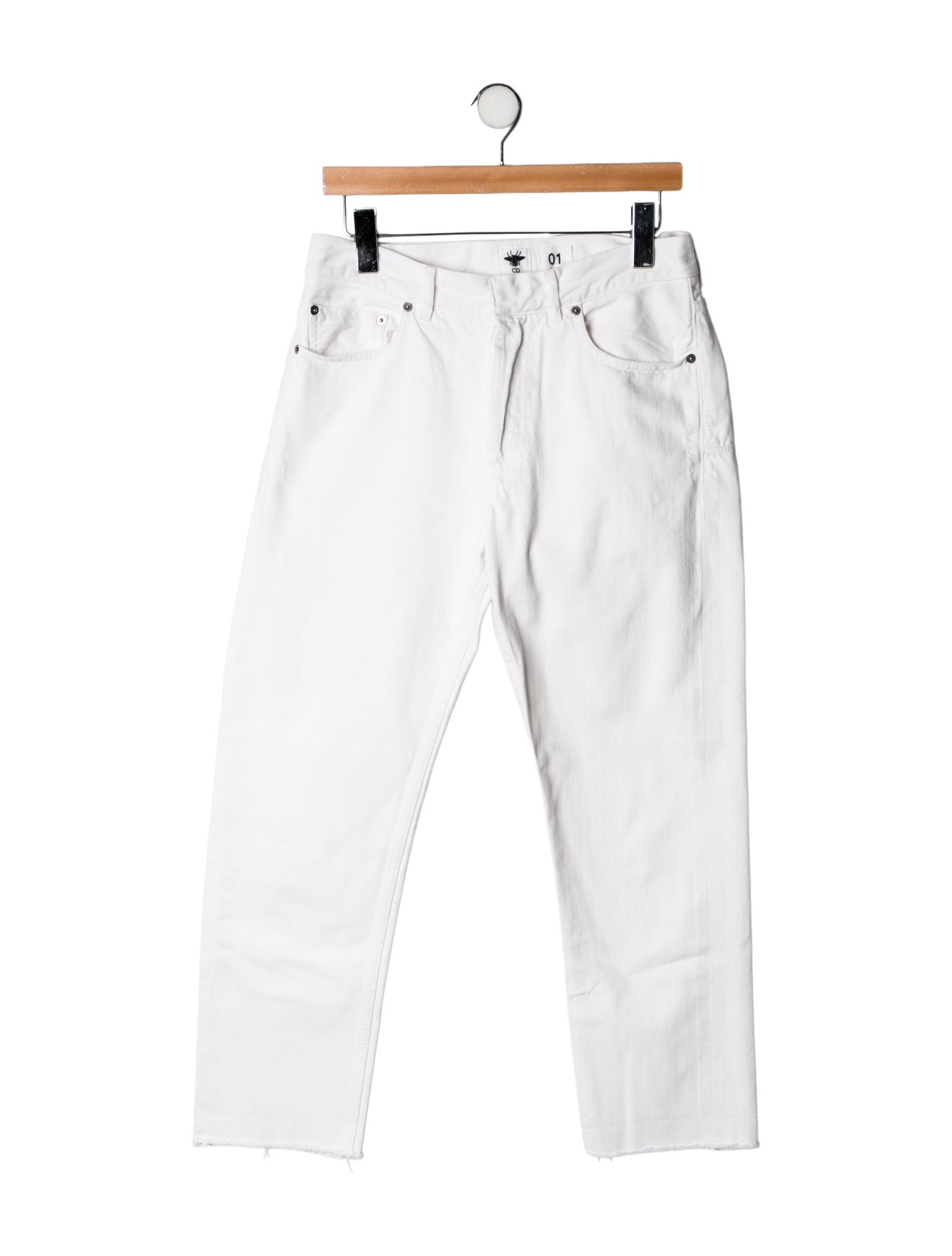 Christian Dior Mid-Rise Straight Leg Jeans