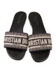 Christian Dior Printed Embroidered Accent Slides