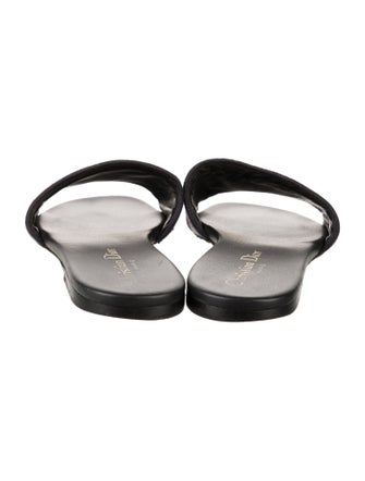 Christian Dior Printed Embroidered Accent Slides
