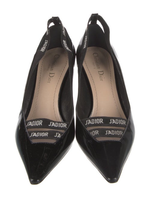 Christian Dior Cannage Pattern Patent Leather Pumps