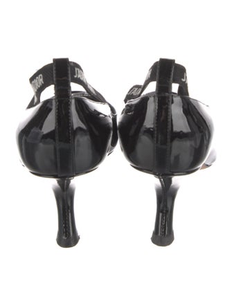 Christian Dior Cannage Pattern Patent Leather Pumps
