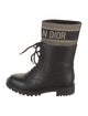 Christian Dior Oblique Jacquard Leather Rain Boots