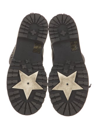 Christian Dior Oblique Jacquard Leather Rain Boots