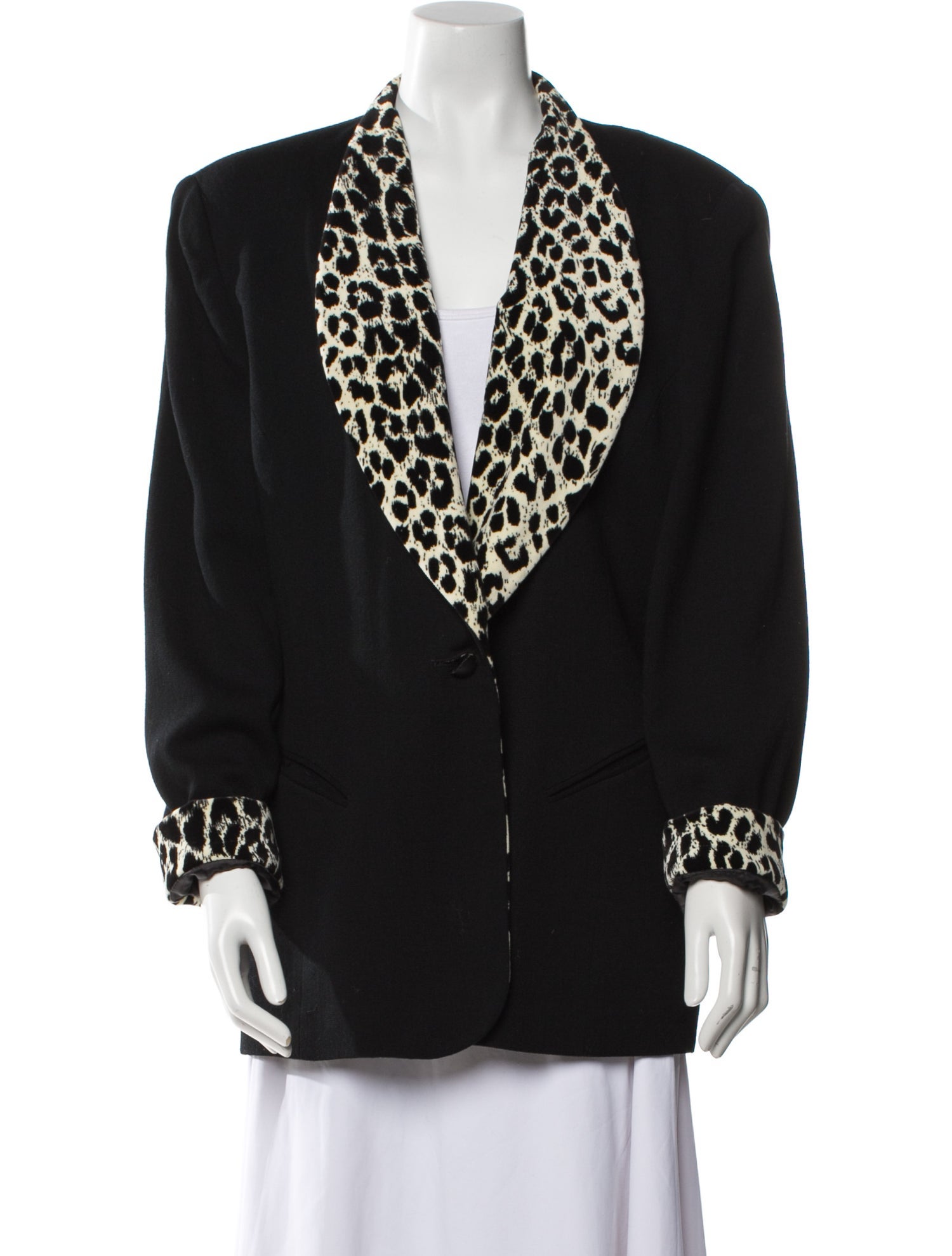 Christian Dior Wool Animal Print Evening Jacket