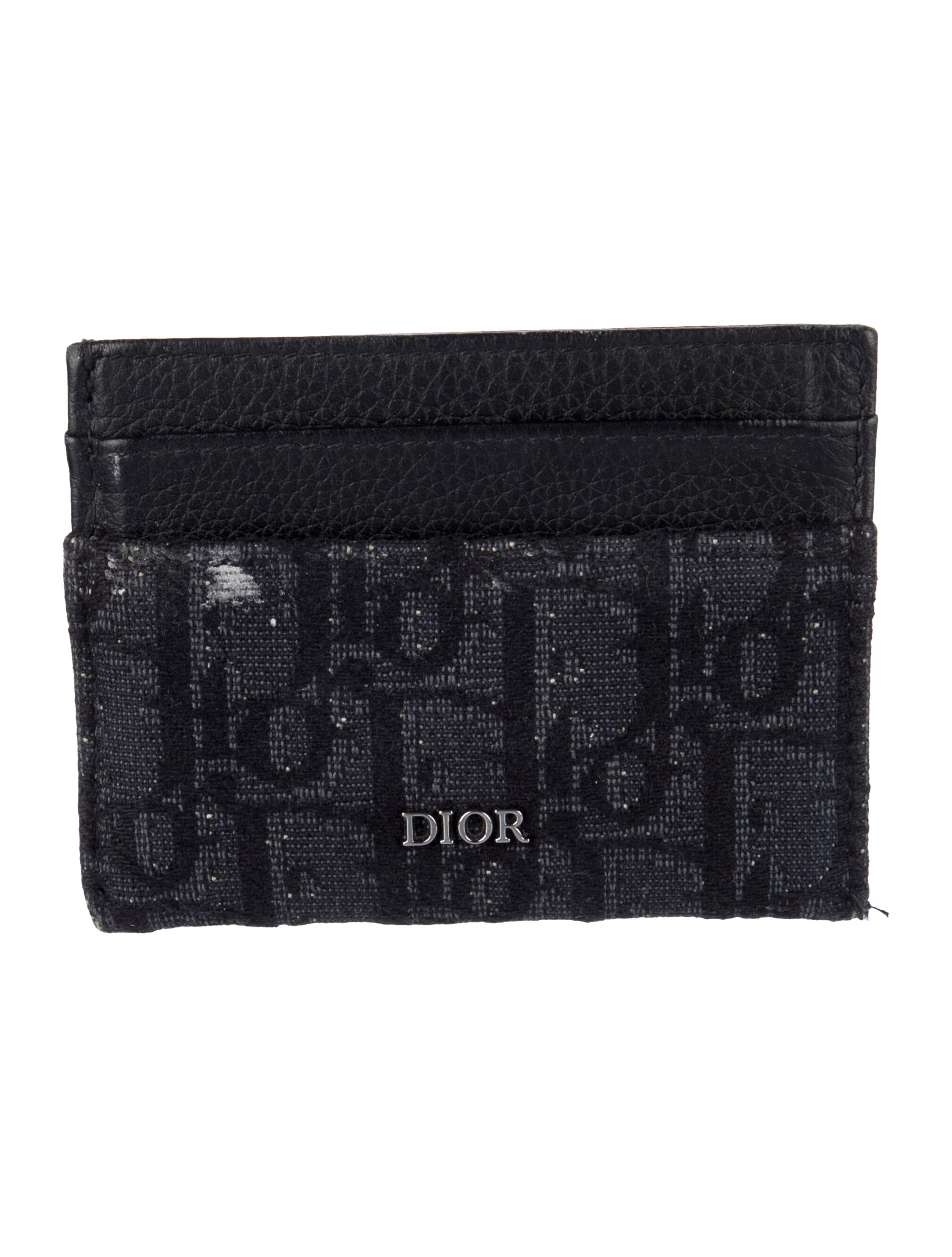 DIOR MEN Oblique Jacquard Canvas Wallet
