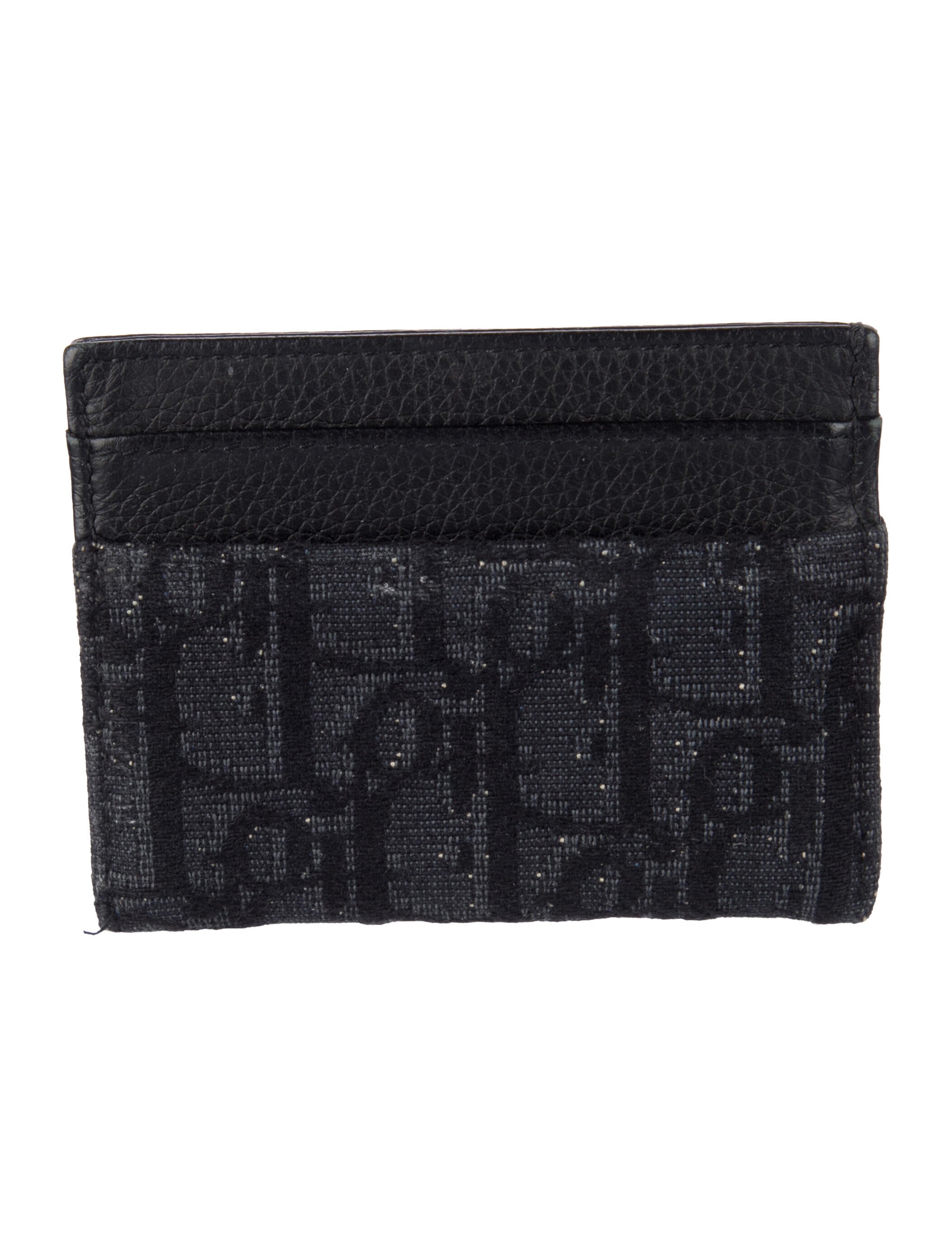 DIOR MEN Oblique Jacquard Canvas Wallet