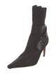 Christian Dior Oblique Jacquard Canvas Sock Boots