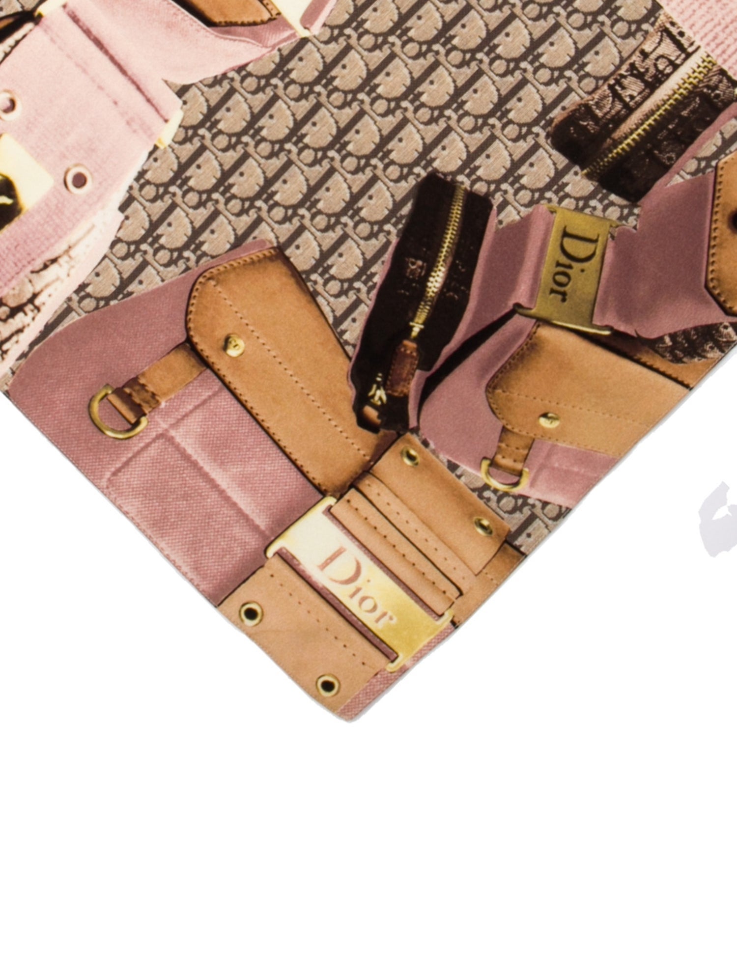 Christian Dior Silk Diorissimo Pattern Scarf