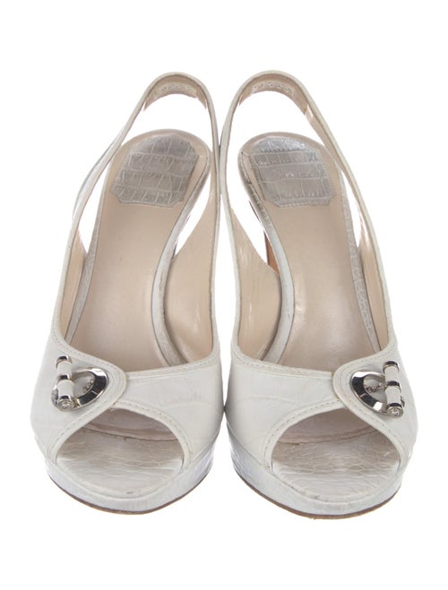 Christian Dior Leather Slingback Sandals
