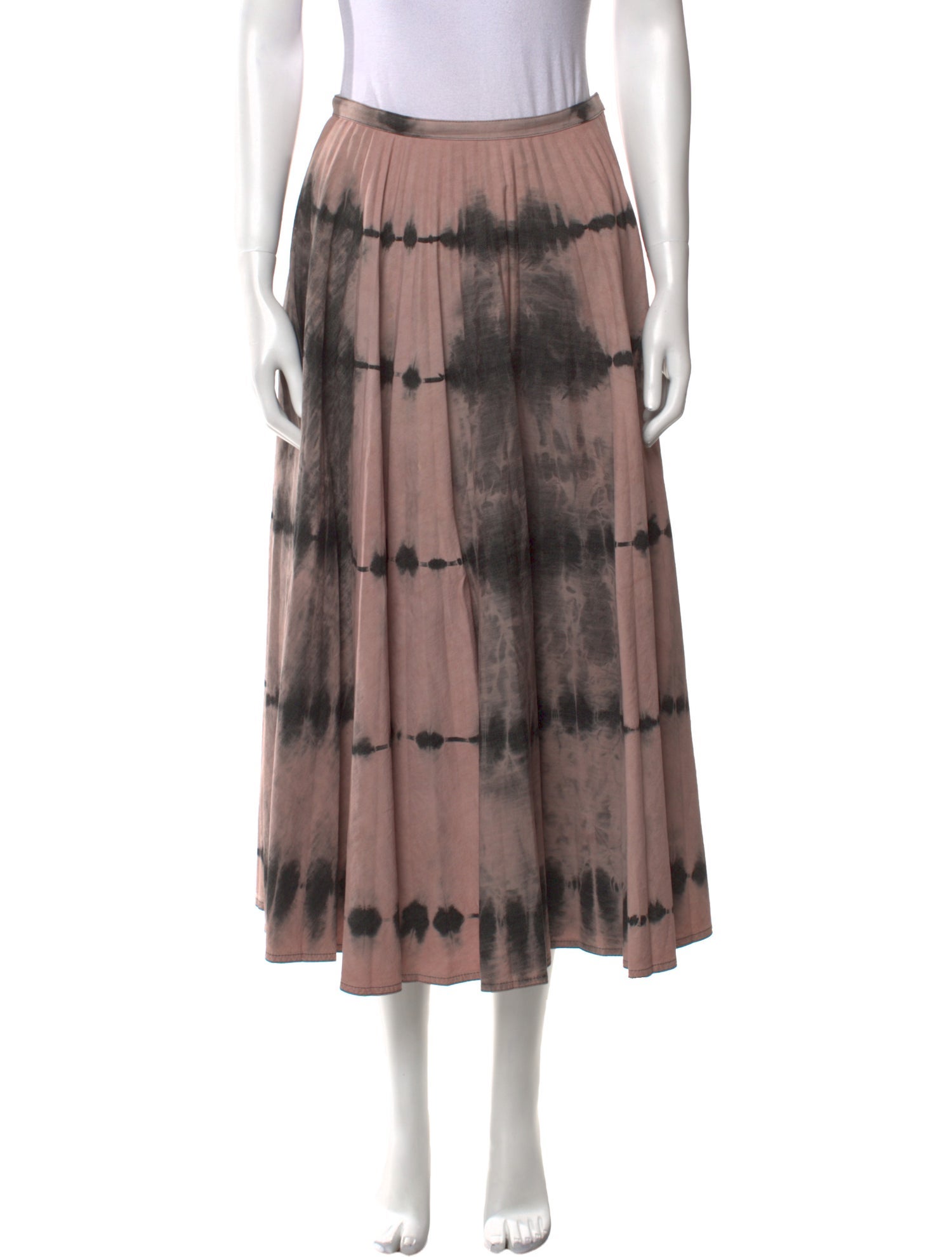 Christian Dior Tie-Dye Print Midi Length Skirt