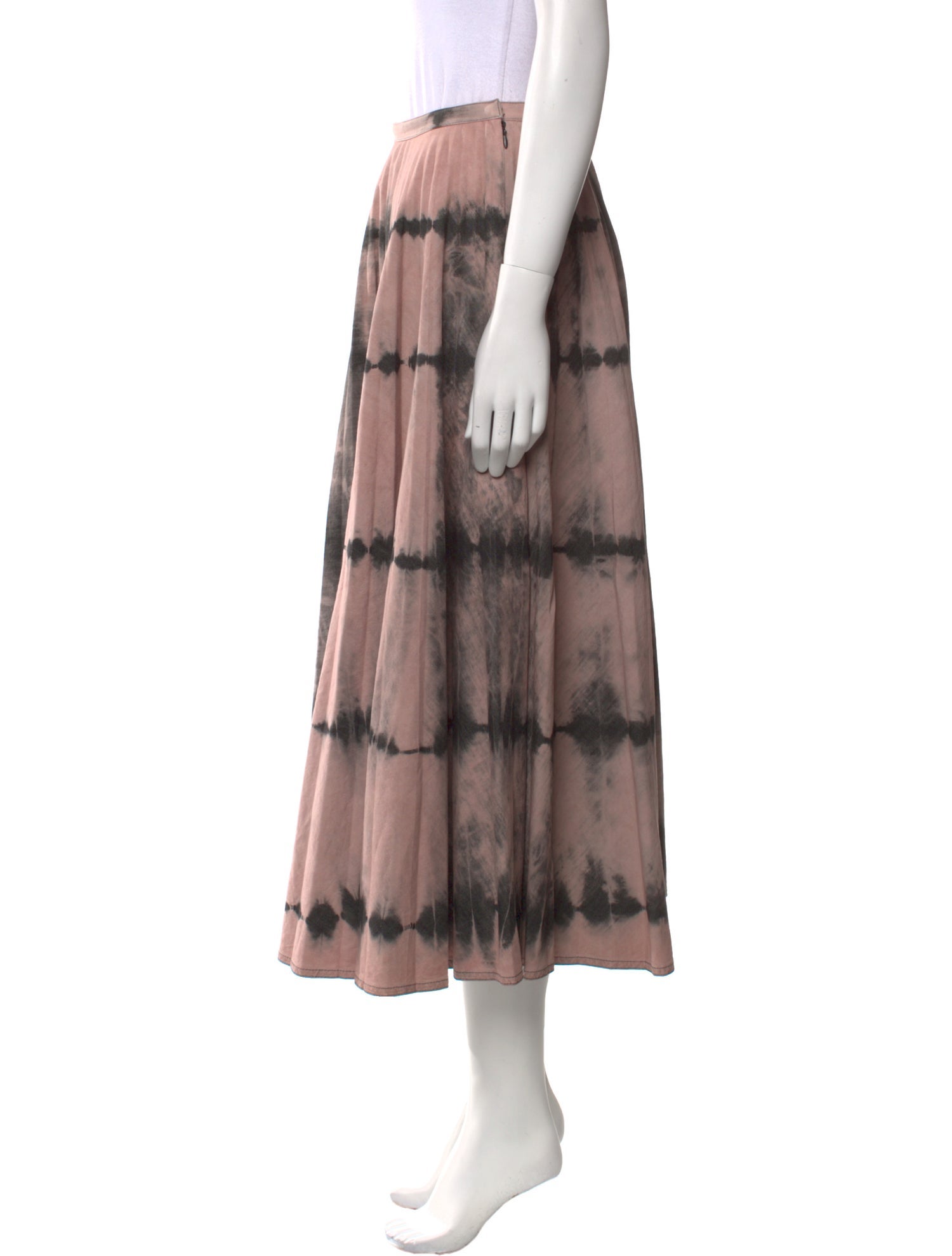 Christian Dior Tie-Dye Print Midi Length Skirt