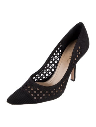 Christian Dior Cannage Pattern Cutout Accent Pumps