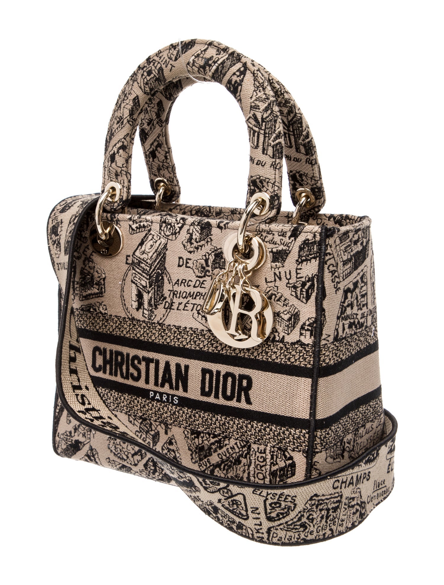Christian Dior Canvas D-Lite 2023 - Neutrals Handle Bags, Handbags