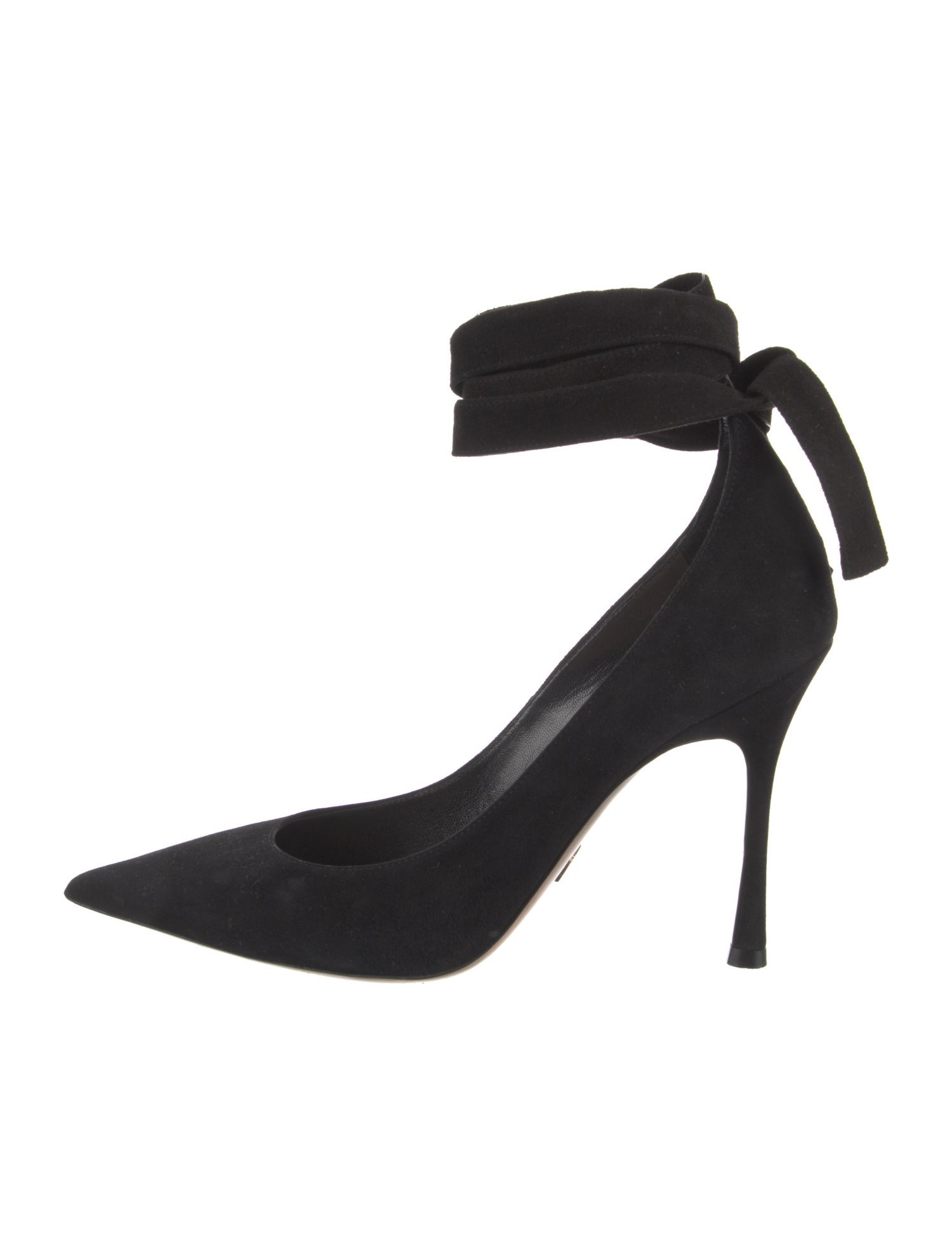 Christian Dior Suede D'Orsay Pumps