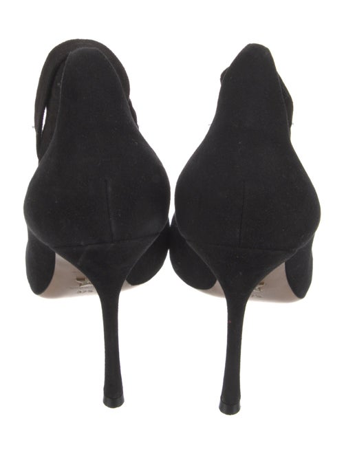 Christian Dior Suede D'Orsay Pumps