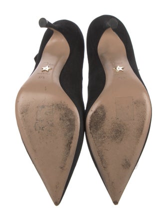 Christian Dior Suede D'Orsay Pumps
