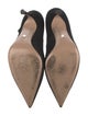 Christian Dior Suede D'Orsay Pumps