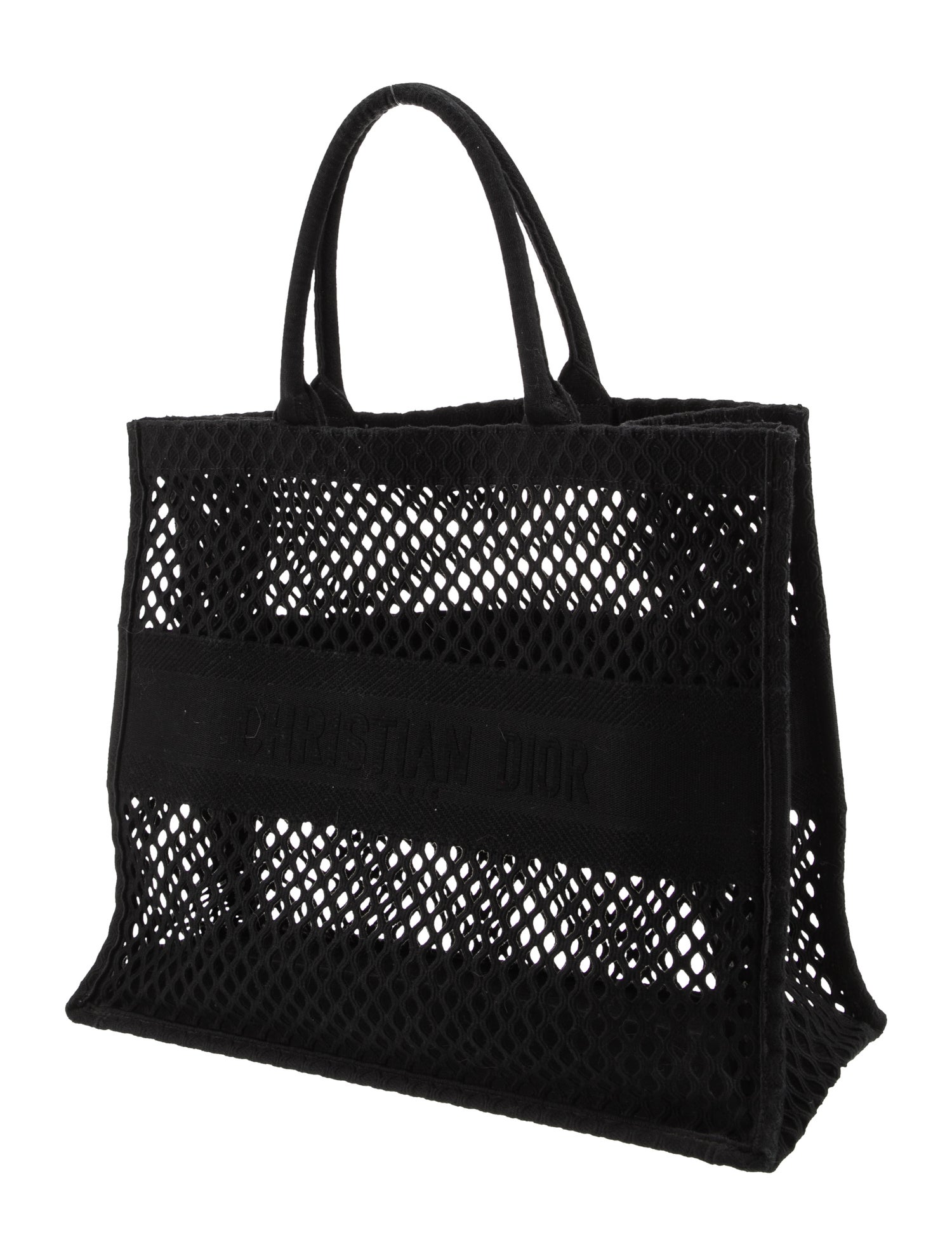 ディオール/クリスチャンディオール - Christian Dior Mesh Book Large - Black Totes, Handbags - CHR553944
