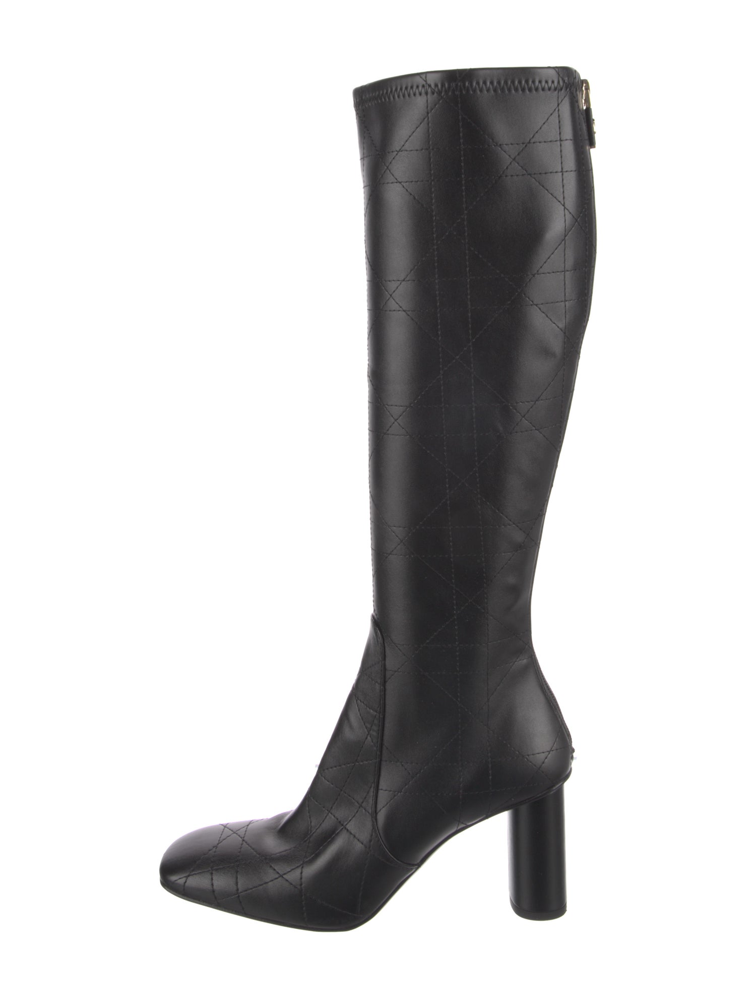 Christian Dior Cannage Pattern Leather Boots