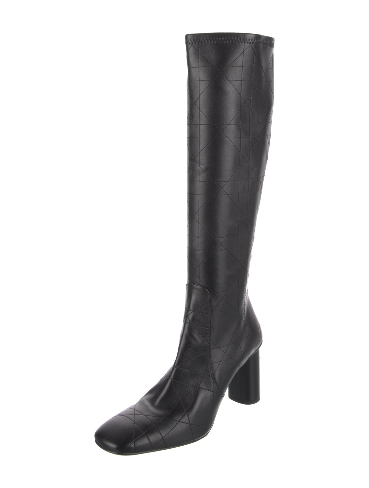 Christian Dior Cannage Pattern Leather Boots